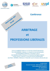 Conference Arbitrage Et Professions Liberales